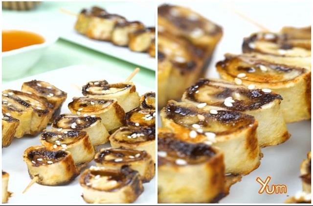 Banana टोस्ट रोल