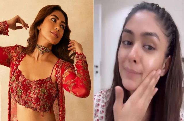 Mrunal Thakur का स्किनकेयर सीक्रेट, सोने से पहले चेहरे पर लगाती हैं ये तेल!