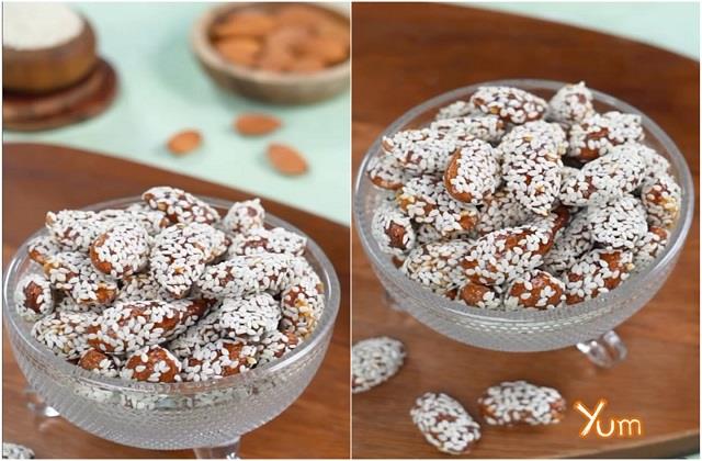 कैरामेल तिल बादाम