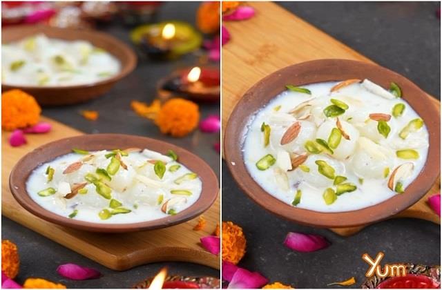 साबूदाना रस मलाई