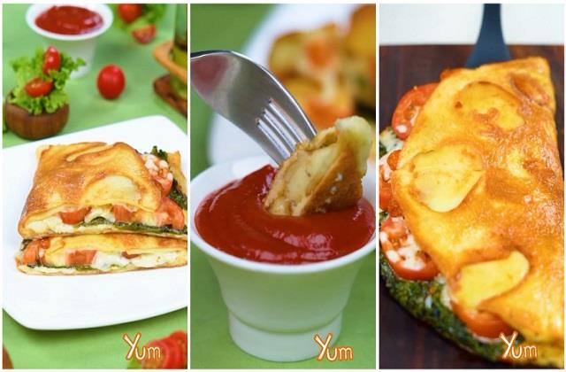 क्रिस्पी आलू Egg रैप