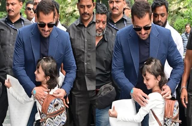 Tight security के बीच की नन्ही फैन के लिए रुके सलमान खान, Cute Moment हुआ वायरल
