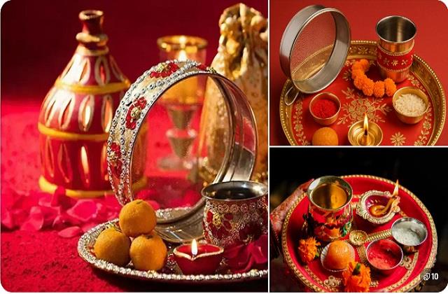 करवाचौथ की थाली घर पर ऐसे सजाएं, पूजा में लगेगी बेहद खूबसूरत और Traditional