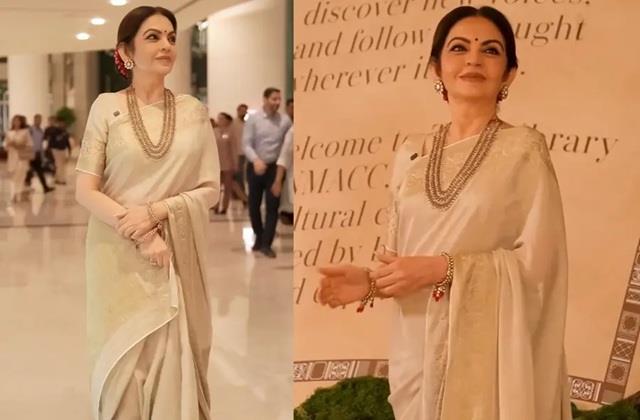 एक बार फिर नीता अंबानी के बटोरी सुर्खियां, बेशकीमती नेकलेस पर अटकी लोगों की निगाहें