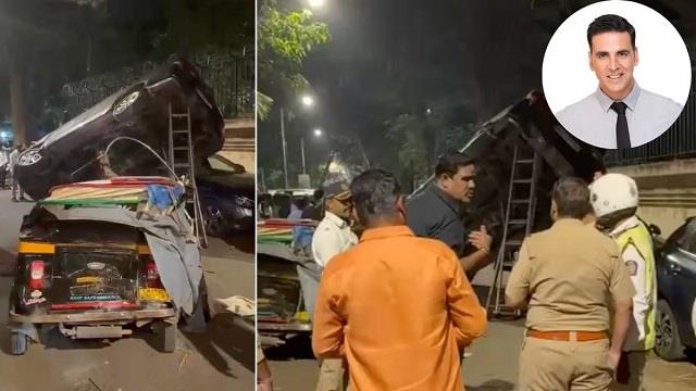 अक्षय कुमार की कार का एक्सीडेंट? ऑटो से टक्कर का वीडियो वायरल, फैंस परेशान