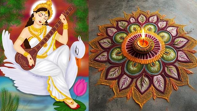 बसंत पंचमी 2026: इन 7 खूबसूरत रंगोली डिज़ाइन्स से सजाएं पूजा स्थल और घर