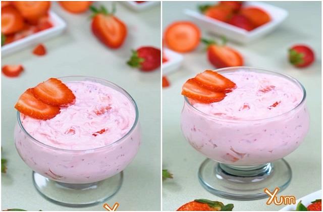 घर पर बनाएं 'स्ट्रॉबेरी Shrikhand'