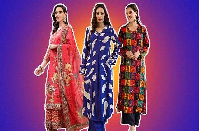 ऑफिस लुक में नजर आएंगी सुंदर, स्टाइल करें ये प्रिंटेड सूट डिजाइंस