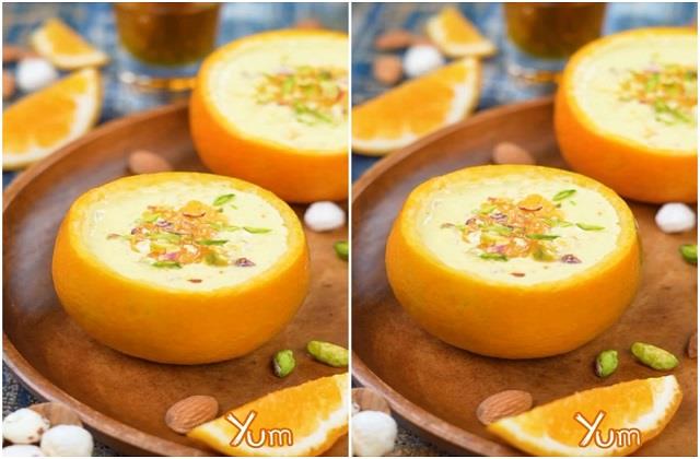 Creamy Orange मखाना पुदिंग