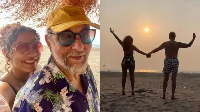 80 साल के कबीर बेदी ने 29 साल छोटी पत्नी के साथ मनाई सालगिरह, गोवा में एक-दूसरे में डूबे नजर आए