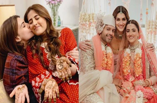 दुल्हन बनी बहन का गाना सुन एक्ट्रेस कृति सेनन के निकले आंसू, बोली- ये मेरे दिल मे बस गया