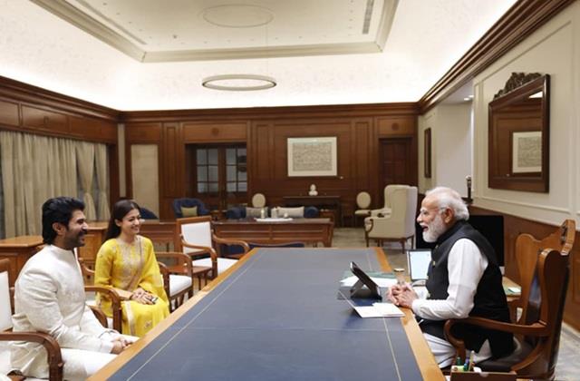 शादी के अगले दिन पीएम मोदी से मिलने पहुंचे Vijay-Rashmika, रिसेप्शन का दिया Invitation