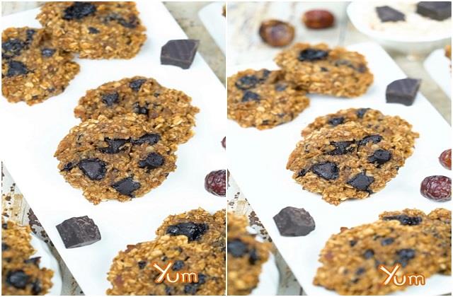 खजूर और ओट्स कुकीज़