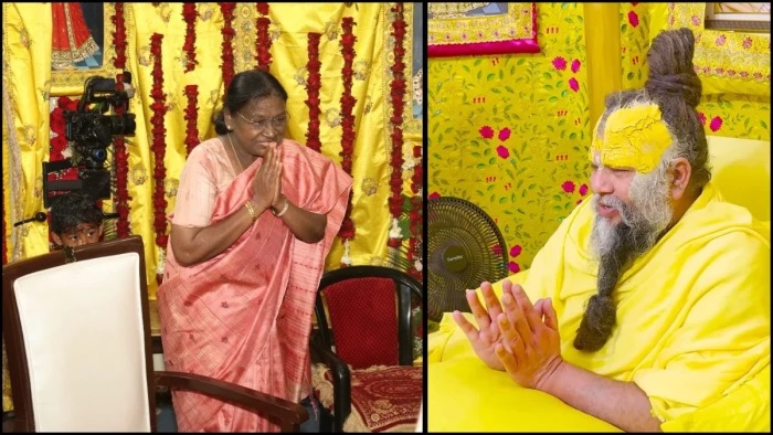 President Draupadi Murmu meet Premanand Maharaj