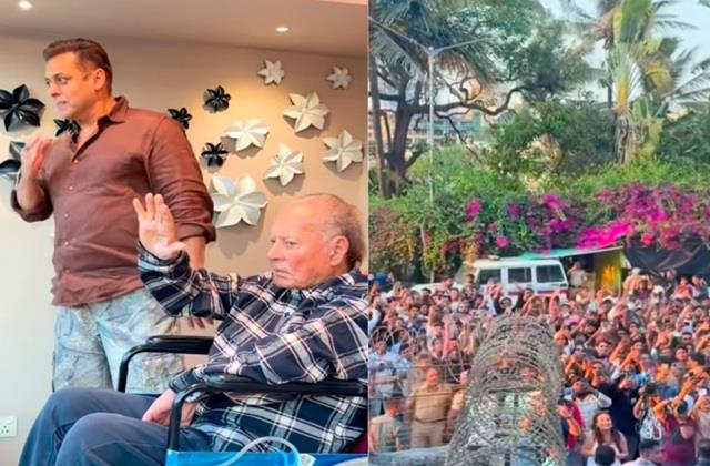 इस बार ईद की शाम रही सलीम खान के नाम,  डिस्चार्ज होने के बाद पहली बार दिखे पूरे परिवार के साथ