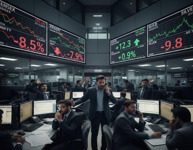 सेंसेक्स निफ्टी धड़ाम, सोने- चांदी ने मारी छलांग... Iran-Israel जंग से बाजार में मची उथल-पुथल