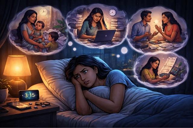 ग्लोबल स्लीप सर्वे 2026: महिलाओं में पुरुषों से ज्यादा अनिद्रा, अपनों की चिंता छीन रही नींद
