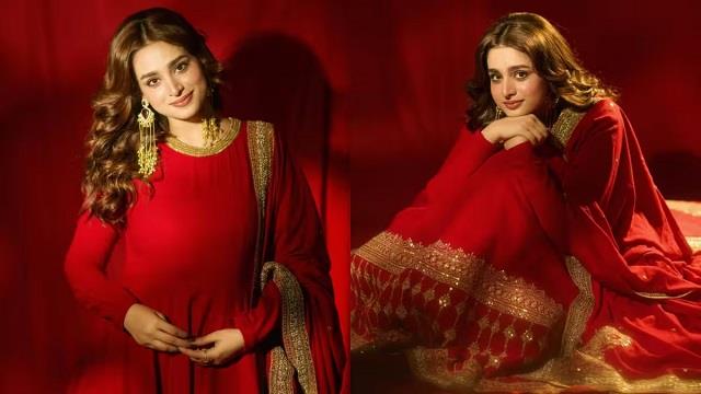 रेड अनारकली में आयशा खान का रॉयल अंदाज, खूबसूरत लुक ने जीता फैंस का दिल