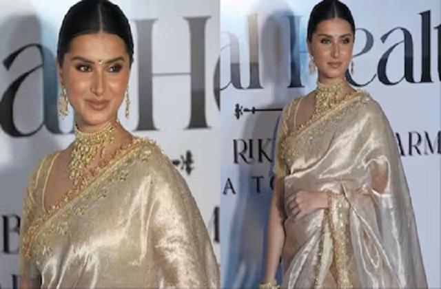 बनारसी टिश्यू सिल्क साड़ी में ‘अप्सरा’ बनीं Tara Sutaria, ‘क्वाइट लग्जरी’ लुक से बिखेरा जलवा