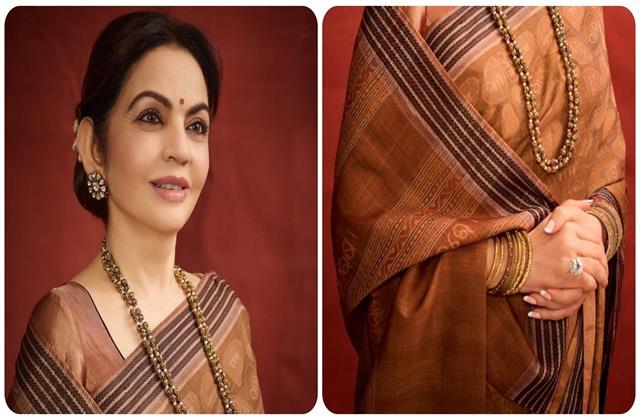 कई भाषाओं में लिखा राम, पल्लू पर सजे मंत्र... नीता अंबानी की इस अनोखी साड़ी को बनाने में लगे दो साल
