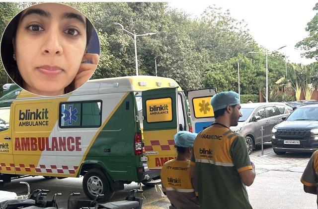 कैब फेल पर Blinkit बना सहारा: फ्री एंबुलेंस सर्विस से बची जान, Viral Video