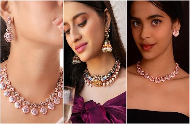 साड़ी और एथेनिक लुक के लिए बेस्ट हैं ये Meenakari Necklace डिजाइन्स
