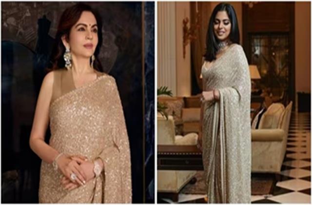 पुराने आउटफिट में भी छा गई नीता अंबानी, 6 साल पहले बेटी ने पहनी थी सेम साड़ी