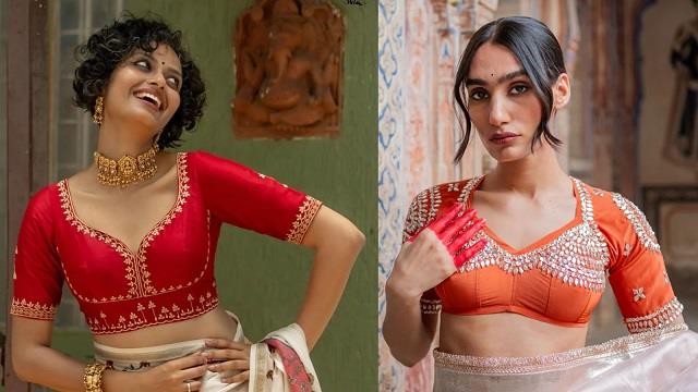 ब्लाउज छोड़ बैकलेस आंगी का क्रेज: पुराने फैशन का नया रूप, आप भी करें ट्राई
