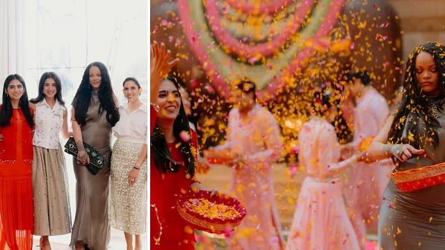अंबानी के घर आई रिहाना, देसी अंदाज़ में हुआ स्वागत, ग्लैमरस लुक्स ने लूटी महफिल