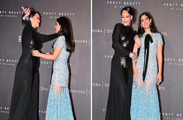 ईशा अंबानी संग मुंबई पहुंचीं रिहाना, फेंटी ब्यूटी लॉन्च में दिखा स्टाइल