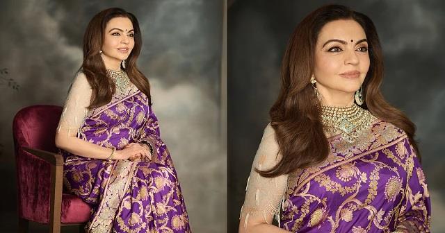 पापा-बेटी की जोड़ी ने बनाई नीता अंबानी की खास साड़ी, 4 महीने में तैयार हुआ शाही लुक