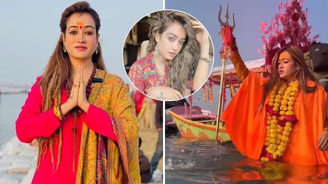 महाकुंभ की वायरल सुंदर साध्वी- लहंगे में दिखा देसी रूप, बदल गया लुक