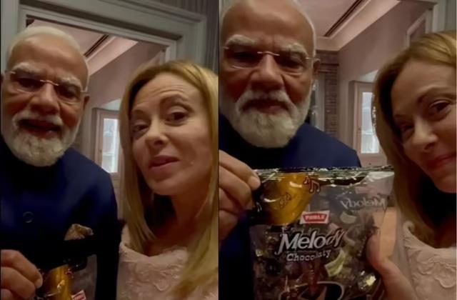 Melody और भी मीठी हो गई, PM मोदी ने मेलोनी को Melody Toffee का एक पैकेट गिफ्ट किया