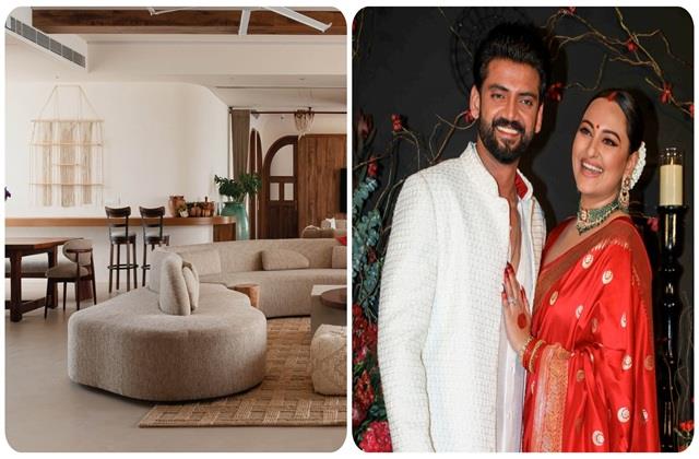 शानदार Interior खुला Living Space... सोनाक्षी सिन्हा और जहीर के आलीशान पेंटहाउस पर डालें एक नजर