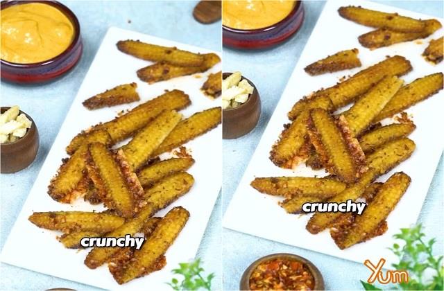 क्रिस्पी पार्मेज़न Baby Corn