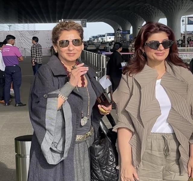 एयरपोर्ट पर तीन पीढ़ियां दिखी एक साथ , नातिन और बेटी पर भारी पड़ा डिंपल कपाड़िया का स्टाइल