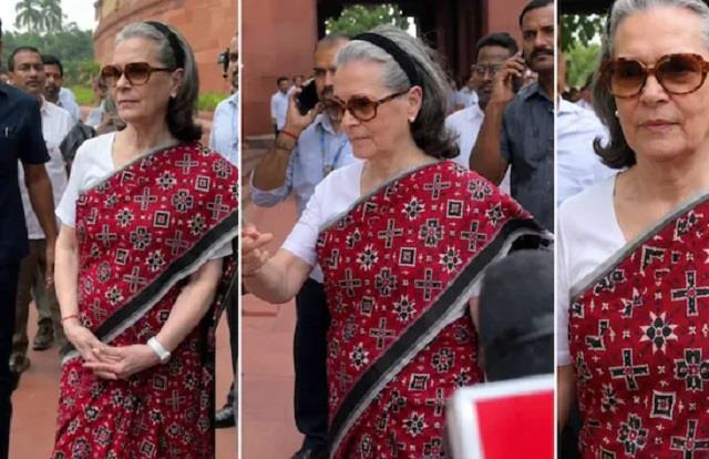 सोनिया गांधी की लाल-काली 'पसापली' संबलपुरी साड़ी क्यों है इतनी खास?