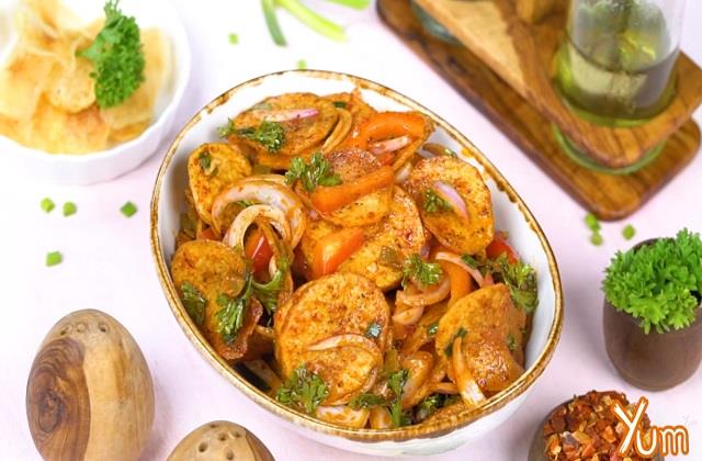 क्रिस्पी पोटैटो चिप्स सलाद