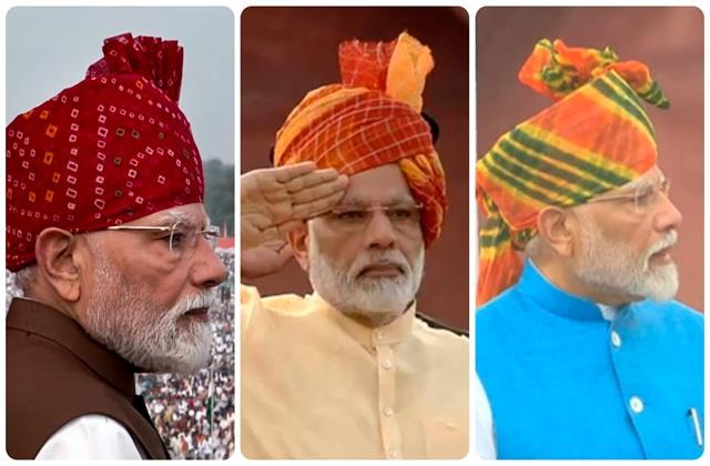 12  साल में दिखे पीएम मोदी के 12 अलग अंदाज, इस बार भी उनकी अनोखी पगड़ी की चर्चा