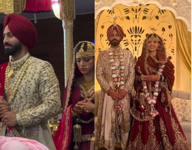 पंजाबी दुल्हन बनी ये खूबसूरत एक्ट्रेस, भारतीय क्रिकेटर से गुपचुप रचाई शादी