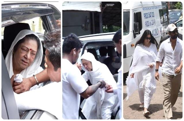 भावुक अरुणा ईरानी ने पति को दी आखिरी विदाई, विक्की, कैटरीना और रोहित शेट्टी भी पहुंचे अंतिम संस्कार में