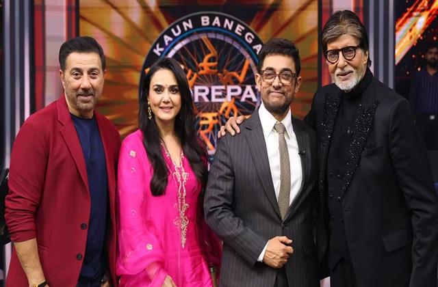 KBC 18 के पहले एपिसोड में आमिर खान-सनी देओल और प्रीति जिंटा, अमिताभ बच्चन से ही पूछ लिया सवाल