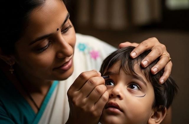 बच्चों की आंखों में काजल लगाने से पहले जान लें ये जरूरी बातें, वरना हो सकता है नुकसान