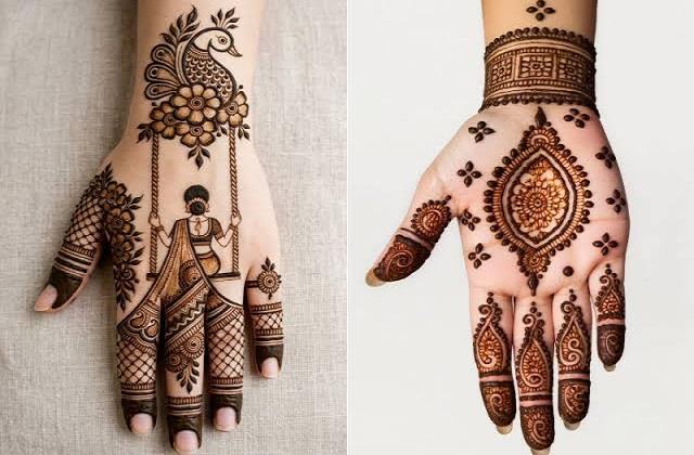 कजरी तीज पर लगाएं ये खूबसूरत बेल मेहंदी डिजाइन, हाथों की बढ़ेगी रौनक