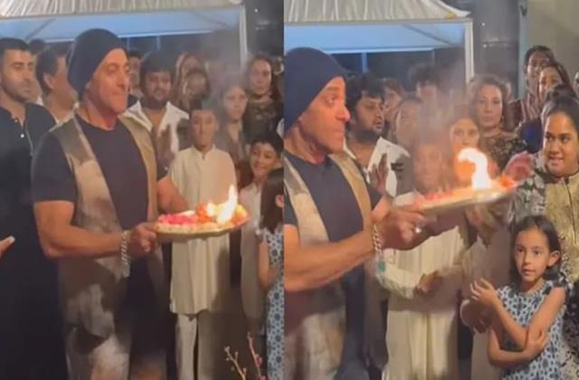 बप्पा की उल्टी आरती उतार रहे थे सलमान खान, बहन अर्पिता ने ठीक करवाई भाई की गलती
