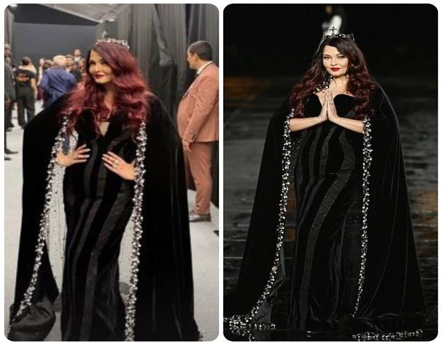 पेरिस फैशन वीक में 52 साल की ऐश्वर्या ने दिखाया स्वैग,  बोल्ड रेड लिप्स और गाउन में दिखी अप्सरा