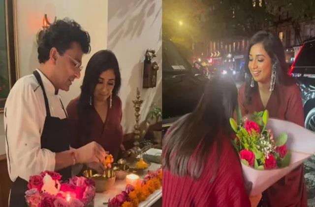सिंगर श्रेया घोषाल ने शेफ विकास खन्ना से सिखा गणपति बप्पा के लिए मोदक बनाना