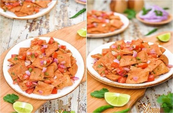 बची हुई रोटी का Salad