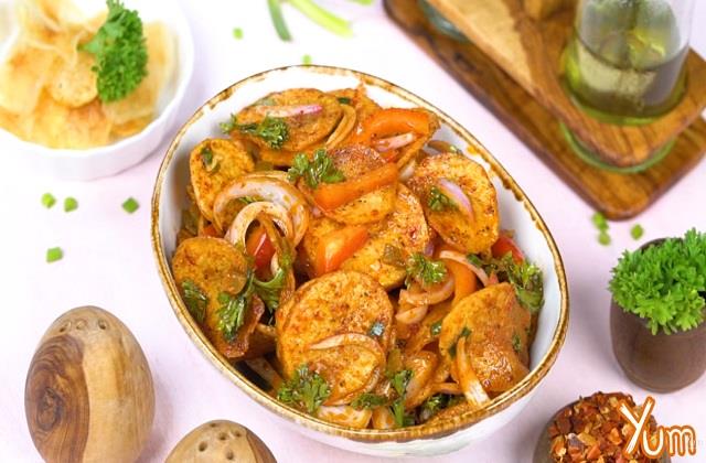 क्रिस्पी पोटैटो चिप्स सलाद