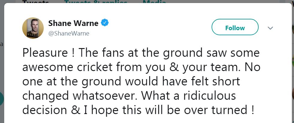 Shane Warne And ICC & Jason Holder